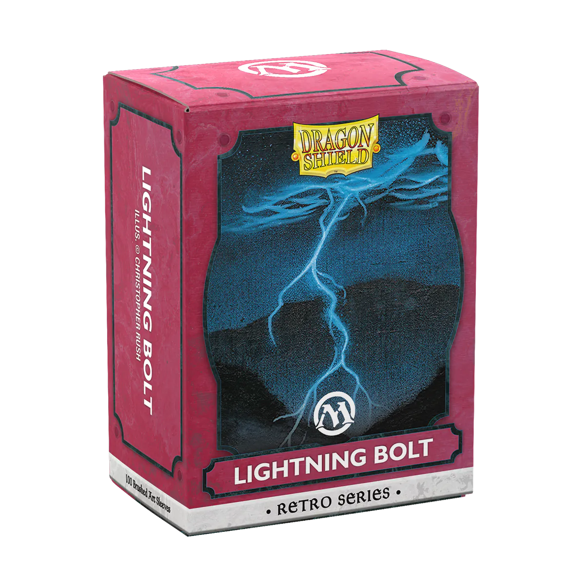 Dragon Shield MTG Retro Series - Lightning Bolt Brushed Art Sleeves (100) - official product image 3