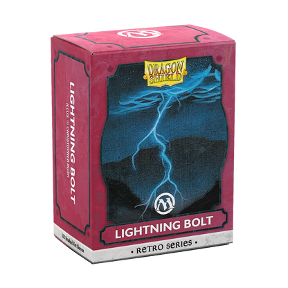Dragon Shield MTG Retro Series - Lightning Bolt Brushed Art Sleeves (100) - official product image 3