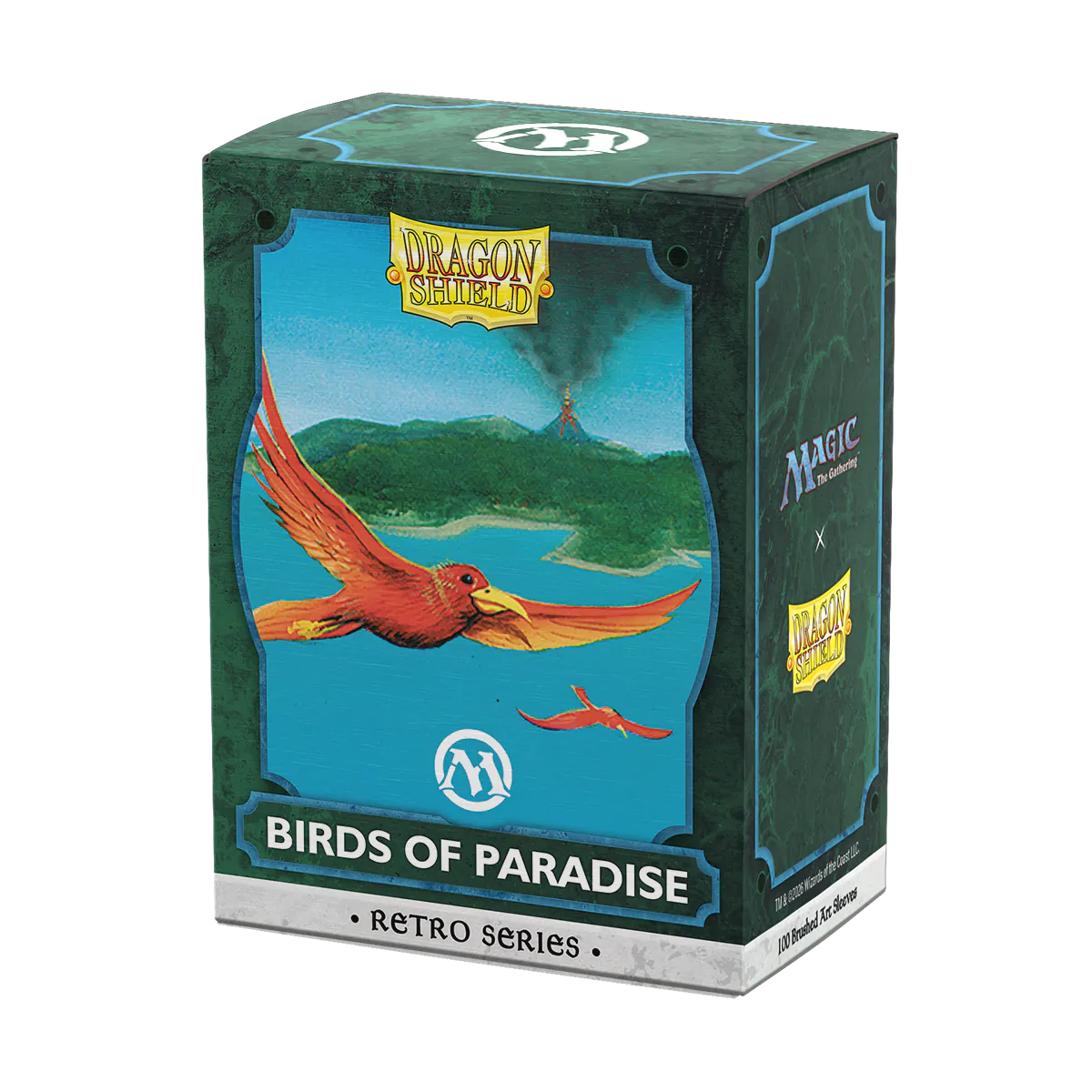 Dragon Shield MTG Retro Series - Birds of Paradise Brushed Art Sleeves (100) - official product image