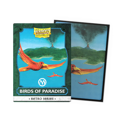 Dragon Shield MTG Retro Series - Birds of Paradise Brushed Art Sleeves (100) - official product image 4