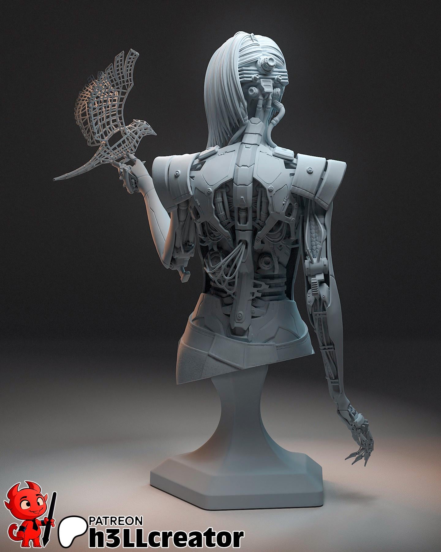 Songbird Bust Resin Figurine FAN Made
