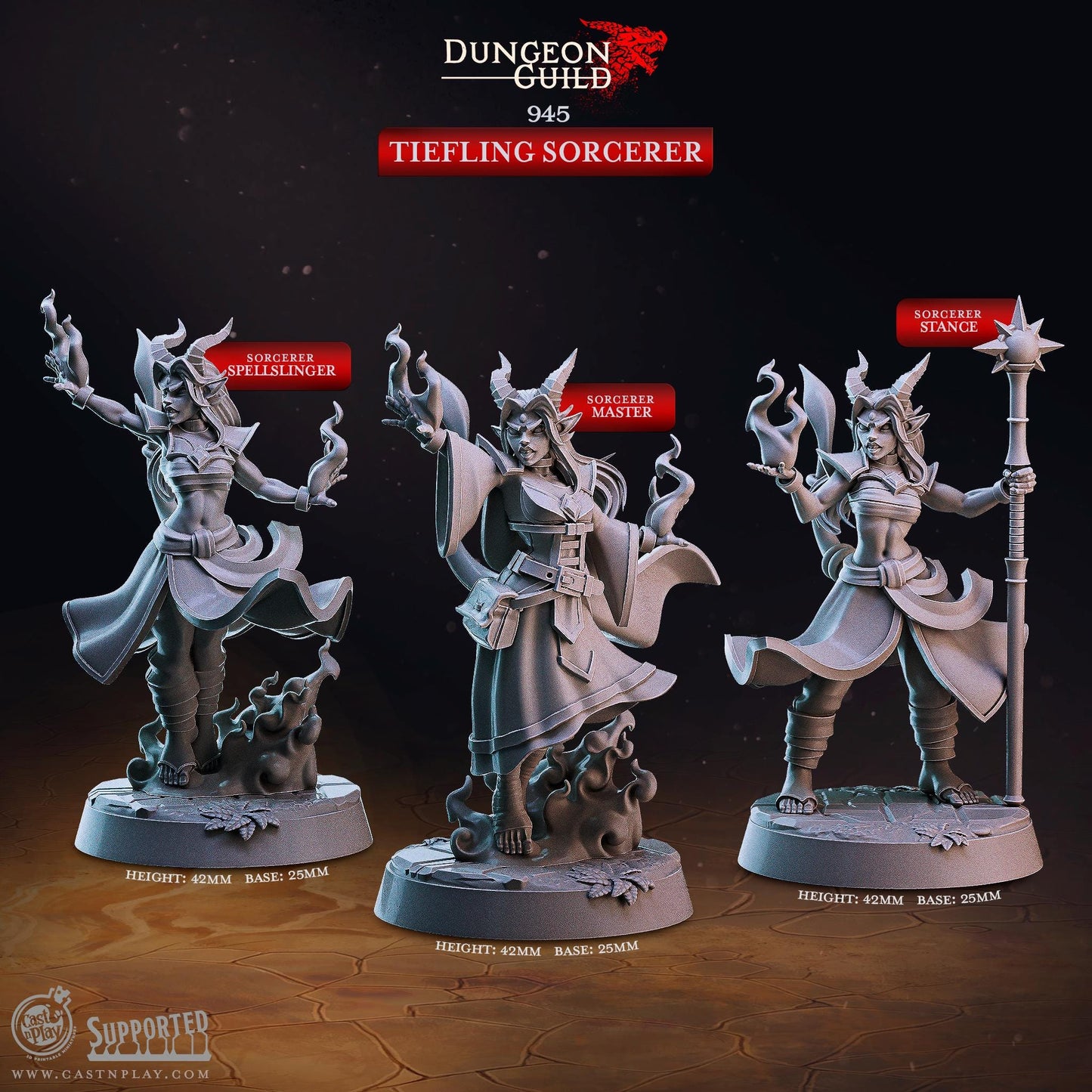 Tiefling Sorcerer Miniature