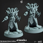 Half Orc Artficer Miniature - resin tabletop miniature front view