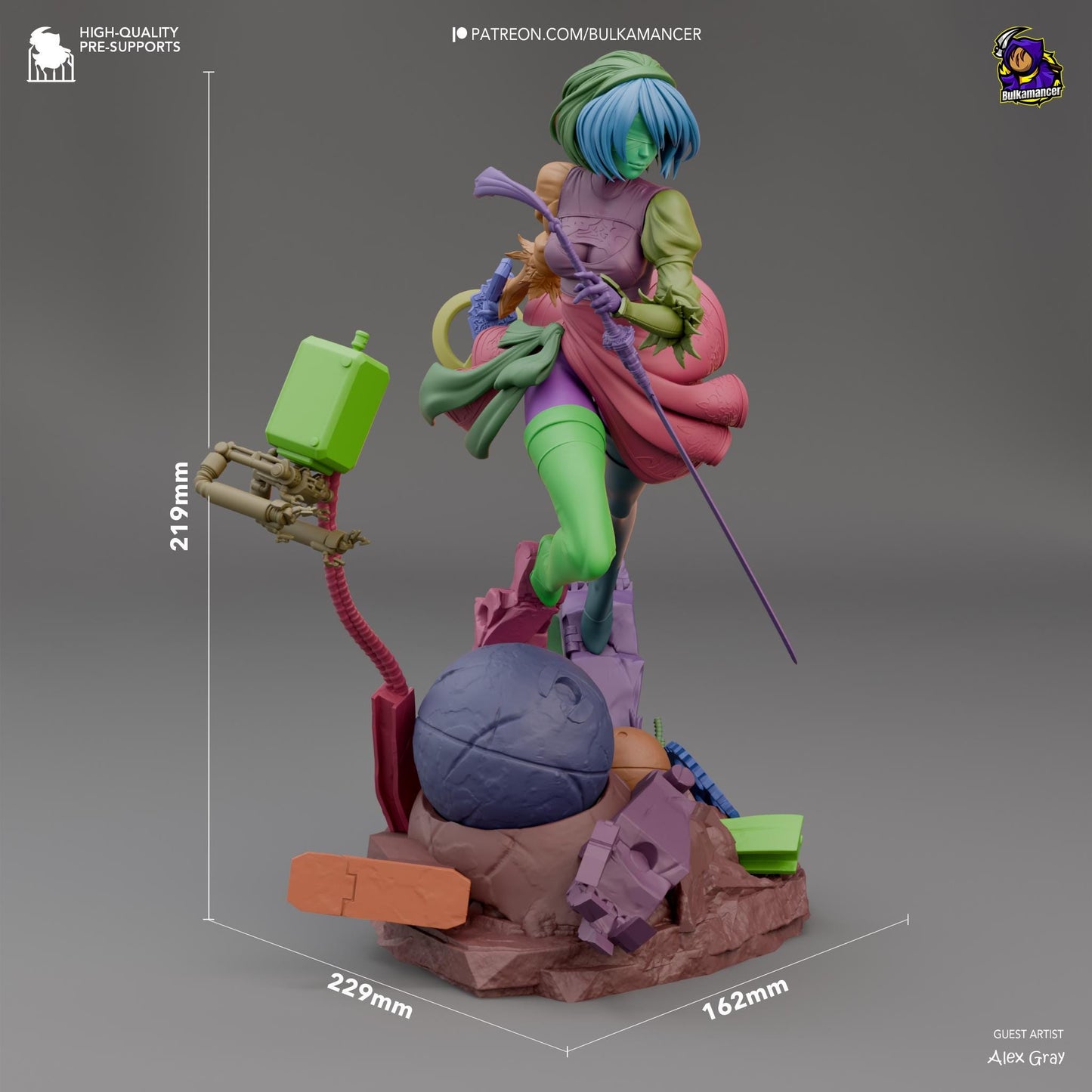 2b Resin Miniature Figurine Game Character NieR: Automata  Gift for Him Her Birthday Gift Anime