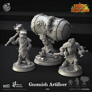 Gnome Artificer Miniature - resin tabletop miniature front view