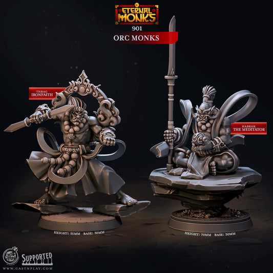 Orc Monk Miniature