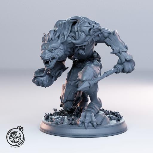 Gnoll Miniature - Alternate view 2