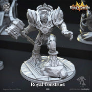 Warforged Miniature - resin tabletop miniature front view