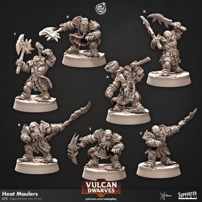 Dwarf Fighter & Barbarian Miniature