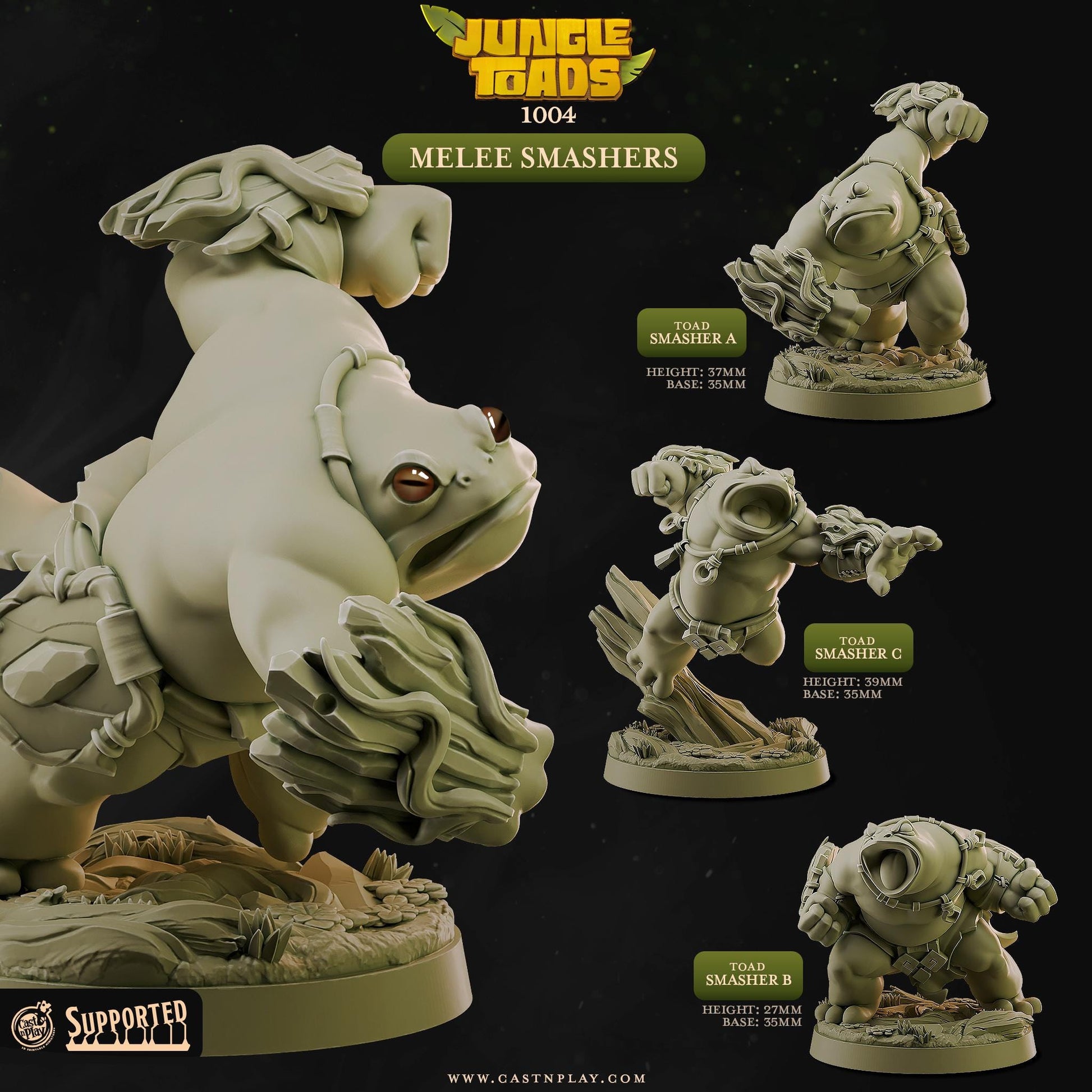 Grung Barbarian Miniature