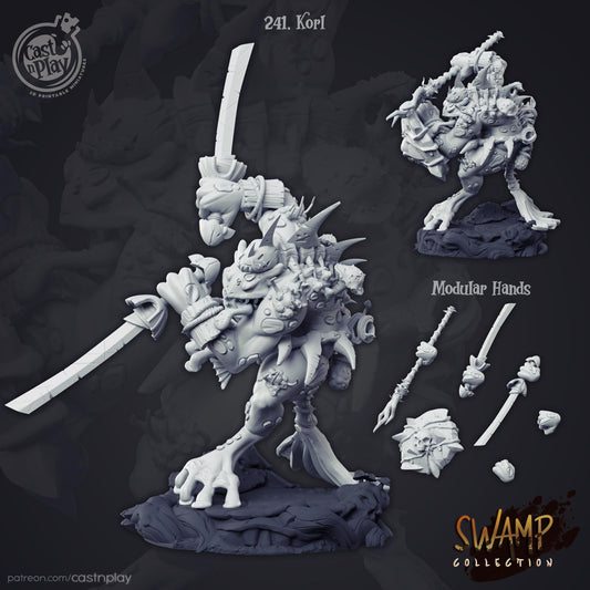 Grung Paladin Miniature - Alternate view 2