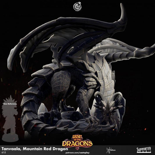 Red Mountain Dragon Large Miniature