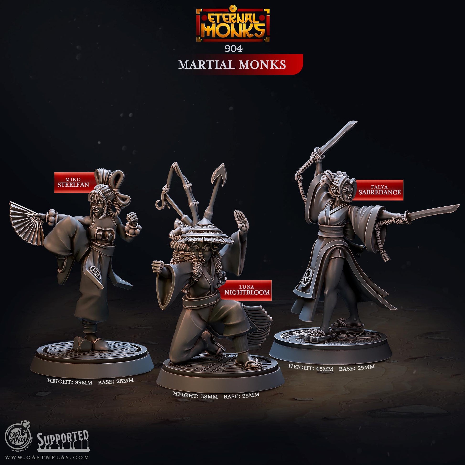 Female Monk Miniature