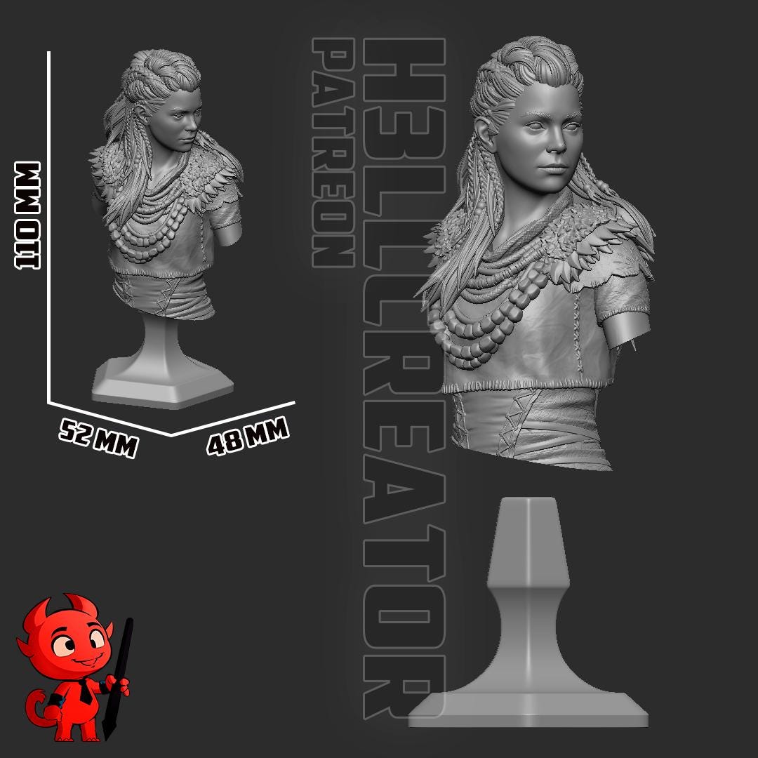 Aloy Horizon Zero Dawn Bust - Alternate view 7