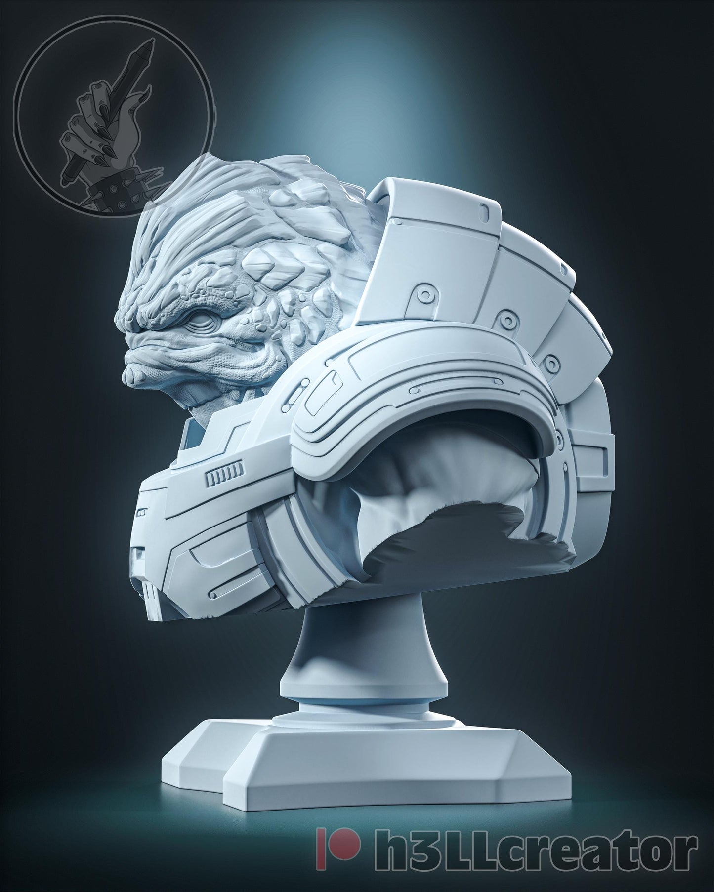 Grunt Bust - Mass Effect - Alternate view 2