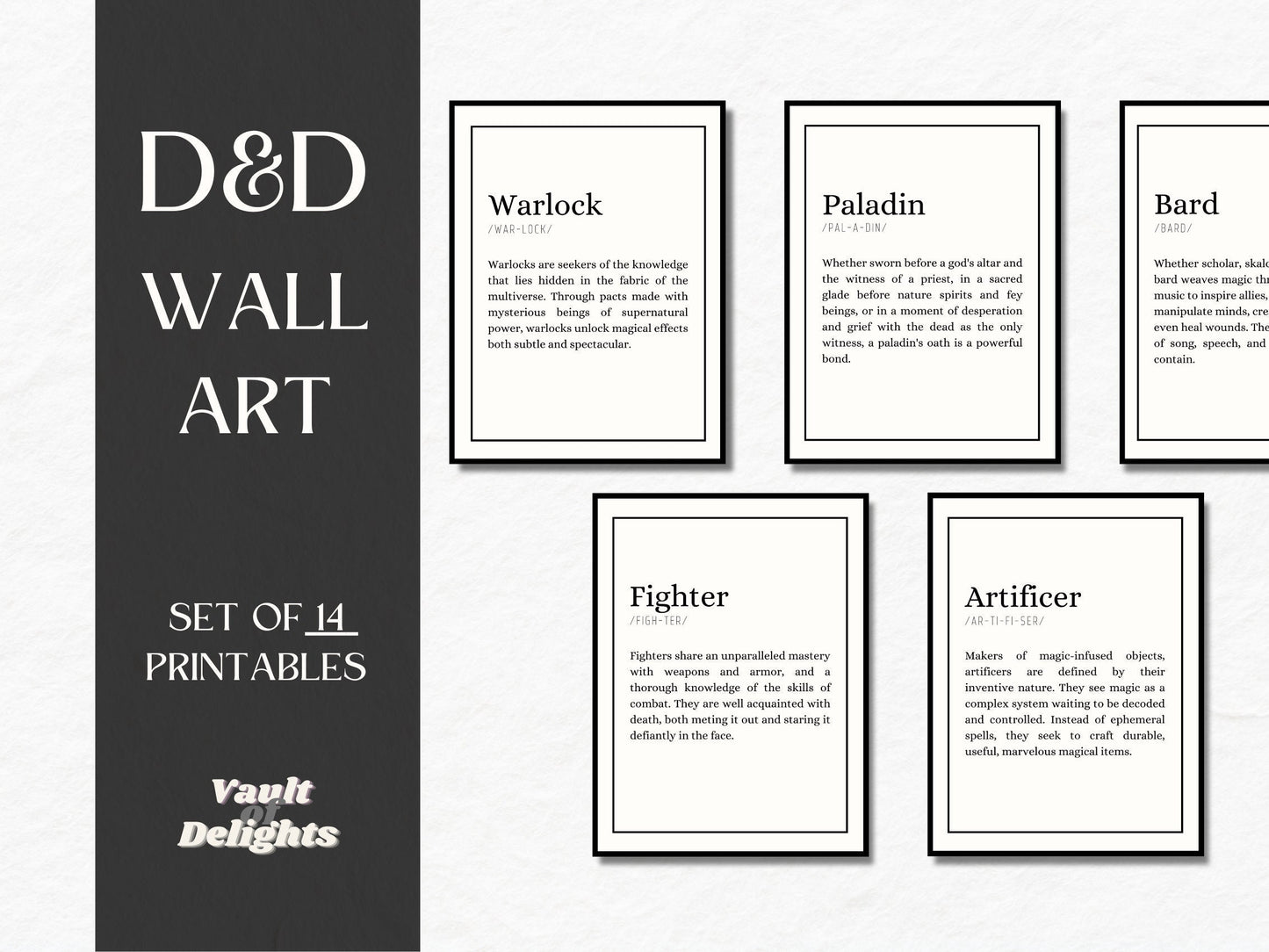 Classes Printable Wall Art