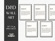 Classes Printable Wall Art - digital download preview