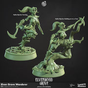 Elf Gunslinger Miniature - resin tabletop miniature front view