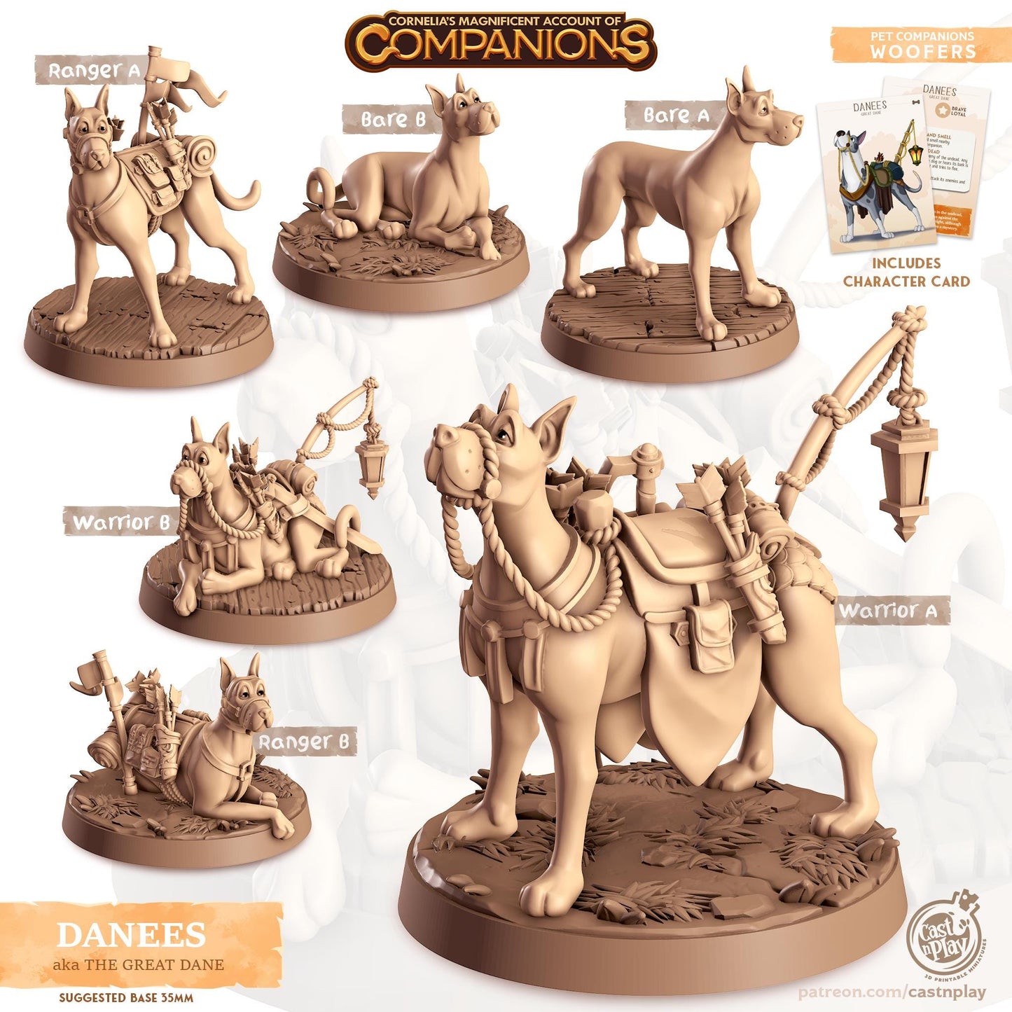 Great Dane Dog Animal Companion Miniature