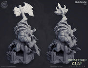 Minotaur Fighter Miniature - resin tabletop miniature front view
