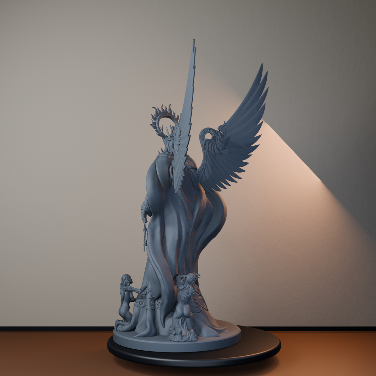 The Baron Fantasy Miniatures - The Sorrow Baron - back left three-quarter view