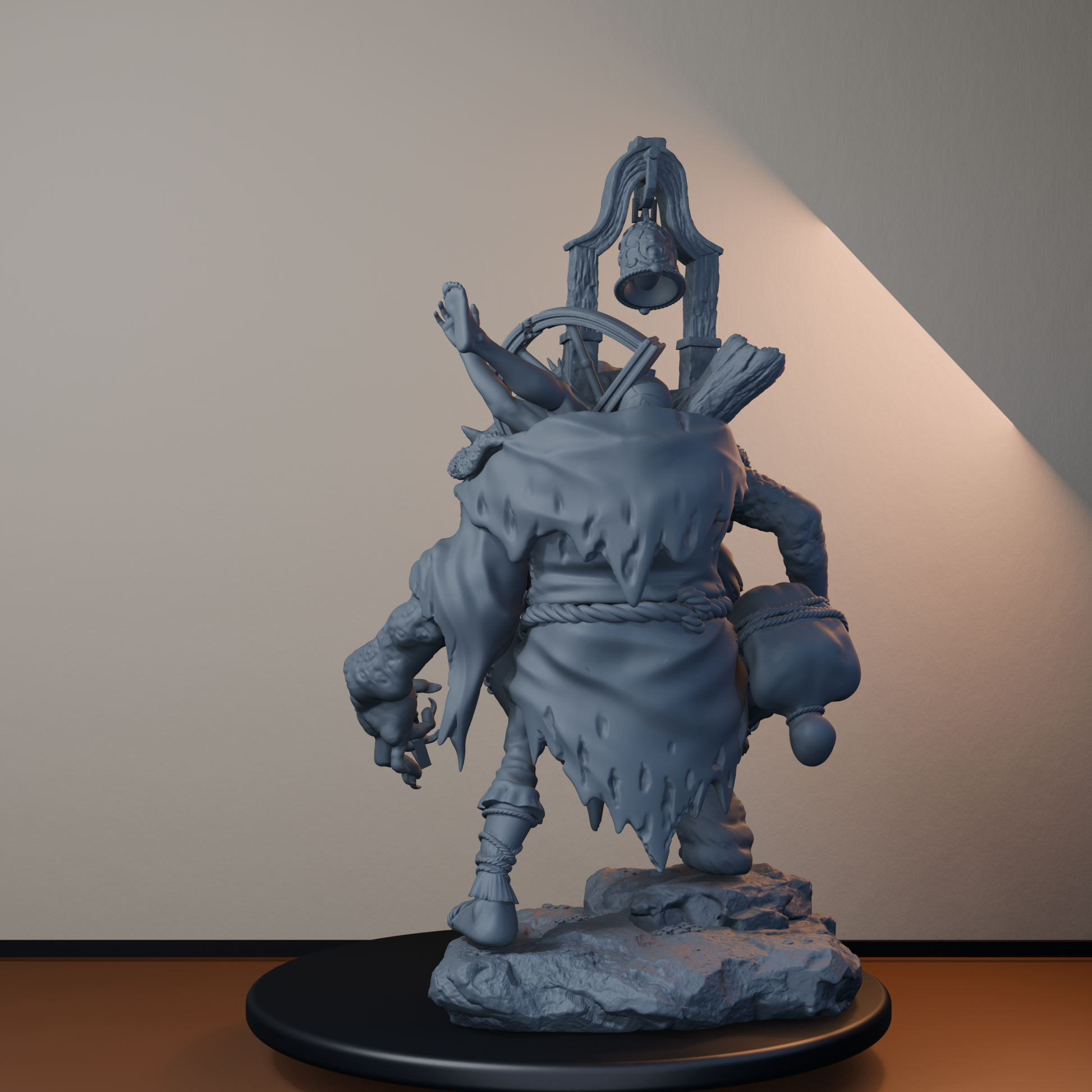 Frau Perchta Fantasy Miniatures - Frau Perchta - back left three-quarter view