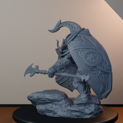 Golden Scarabs Egyptian Fantasy Miniatures - Golden Scarab Pose 02 - back left three-quarter view