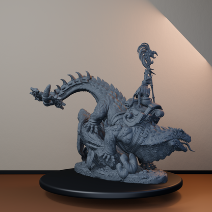 Mato Riders Fantasy Miniatures - Mato Rider Pose 01 - back left three-quarter view