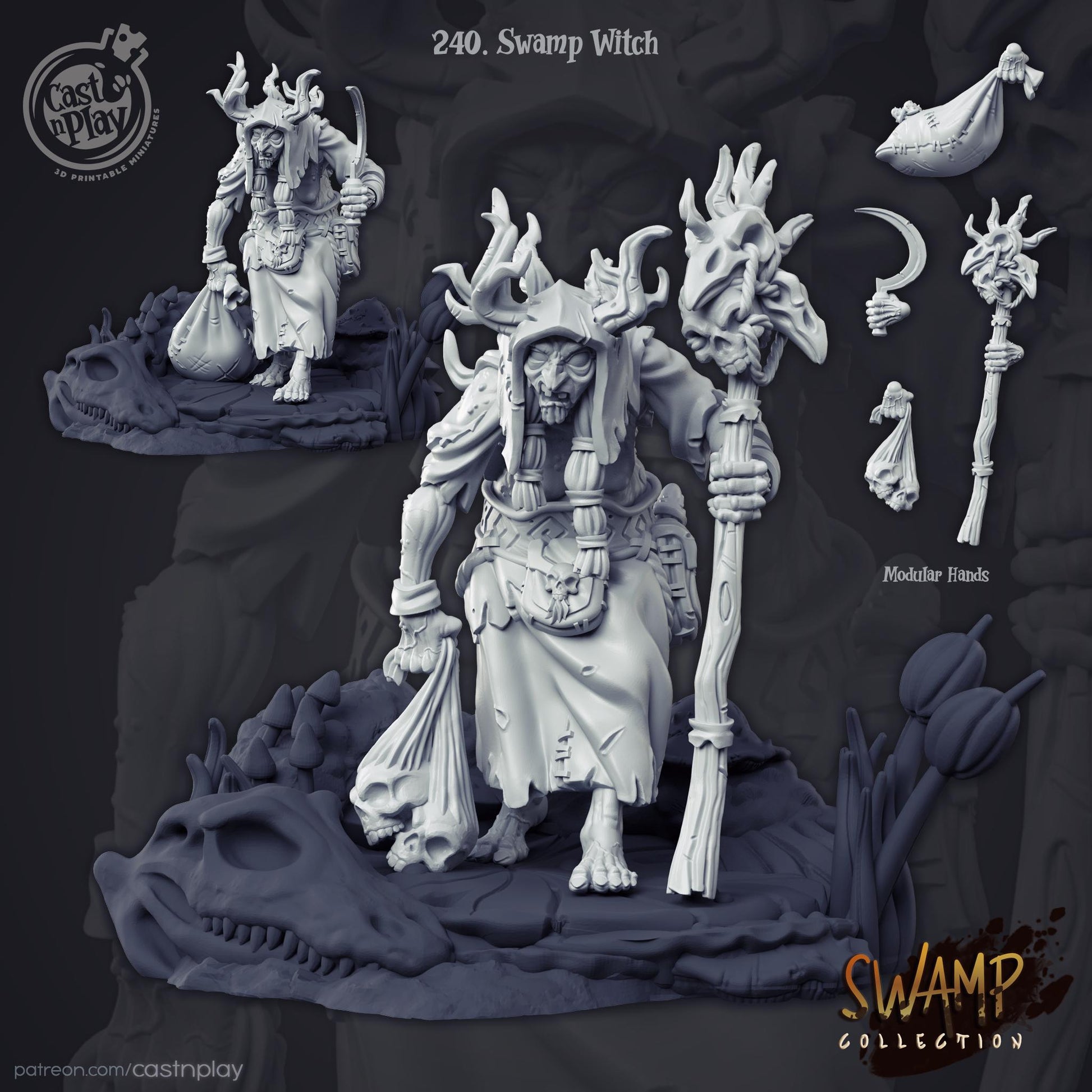 Witch Hag Miniature - Alternate view 2