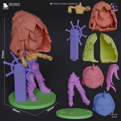 Jinx Fractured Chibi Figure - Arcane - Alternate view 4
