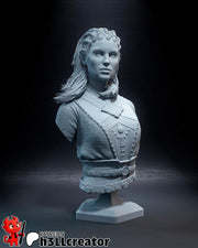 Jaheira Bust - Baldur's Gate 3 - resin tabletop miniature front view