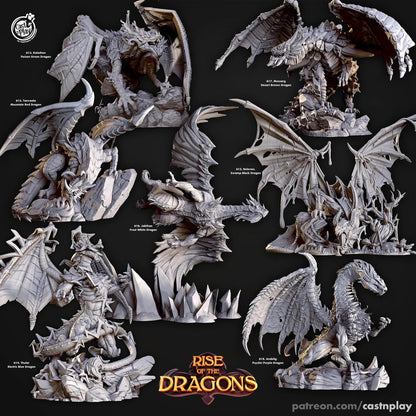 Seven Dragons Large Miniature Set