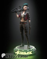 Rogue Amendiares Figure - Cyberpunk 2077 - resin tabletop miniature front view