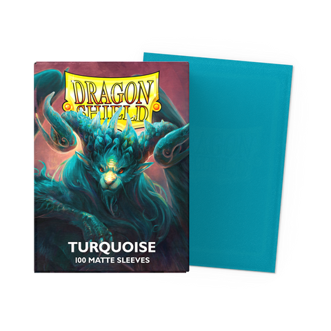 Dragon Shield Standard Matte Sleeves - Turquoise