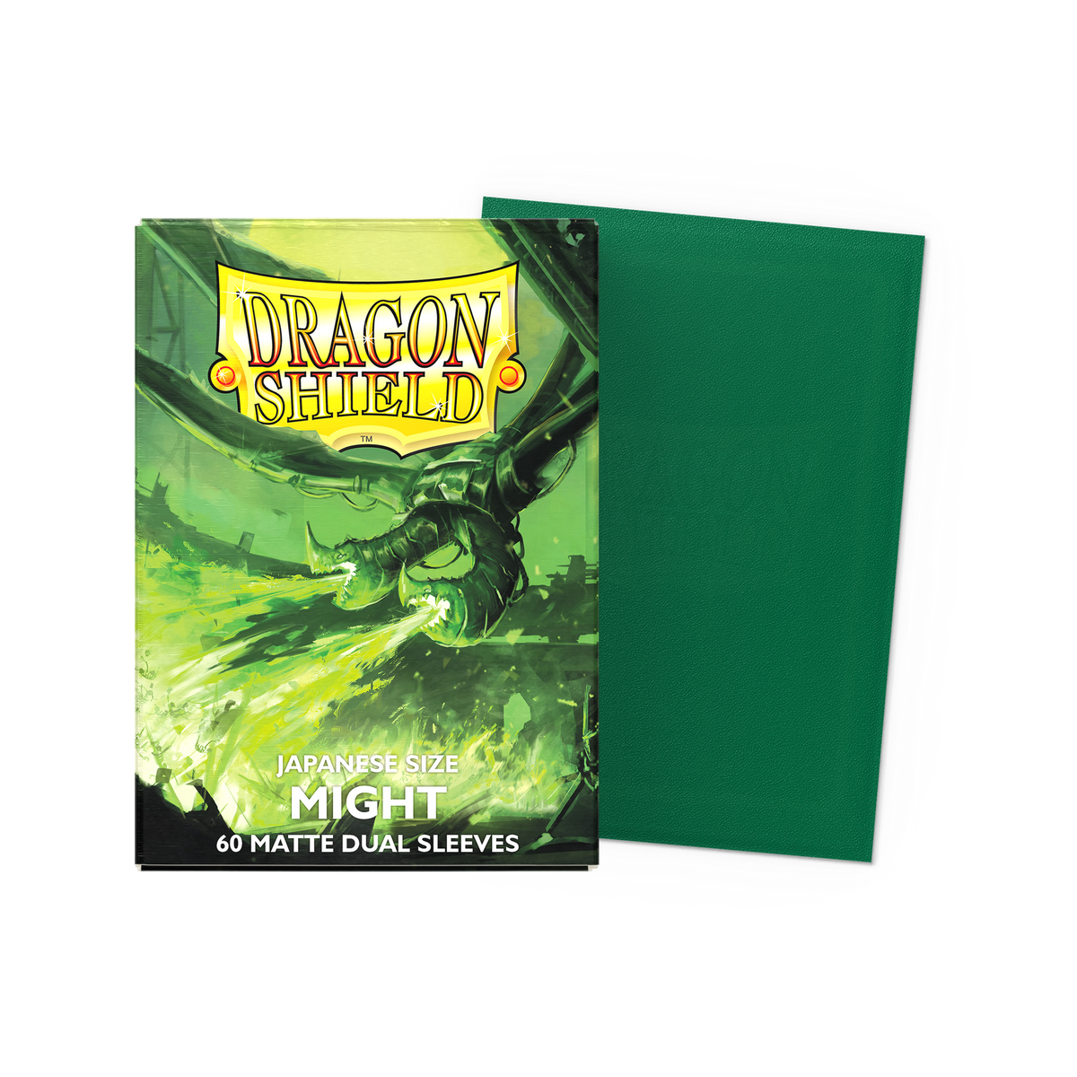 Dragon Shield Might Dual Matte Japanese-size sleeves (60) - official retail packaging