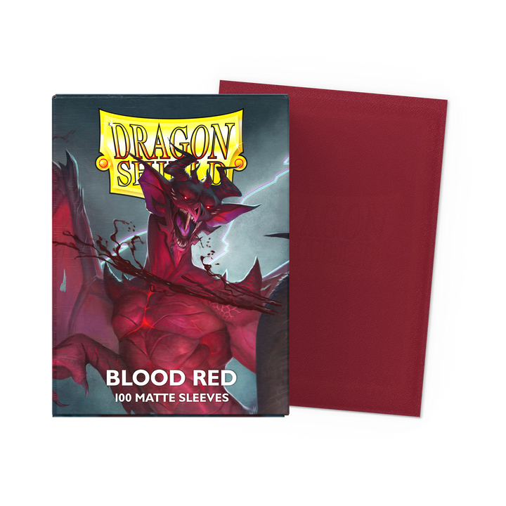 Dragon Shield Japanese Matte Sleeves - Blood Red preorder product image