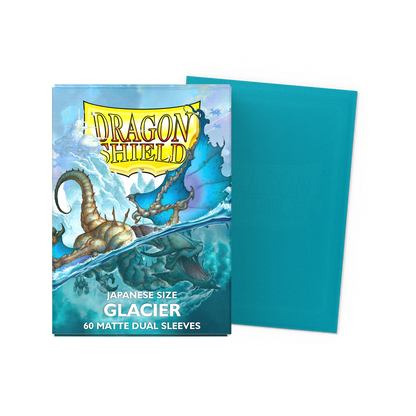 Dragon Shield Glacier Dual Matte Japanese-size sleeves (60) - official retail packaging