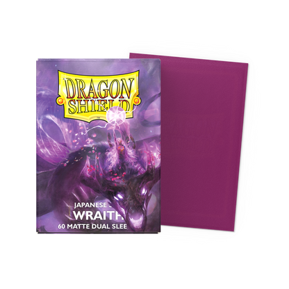 Dragon Shield Wraith Dual Matte Japanese-size sleeves (60) - official retail packaging