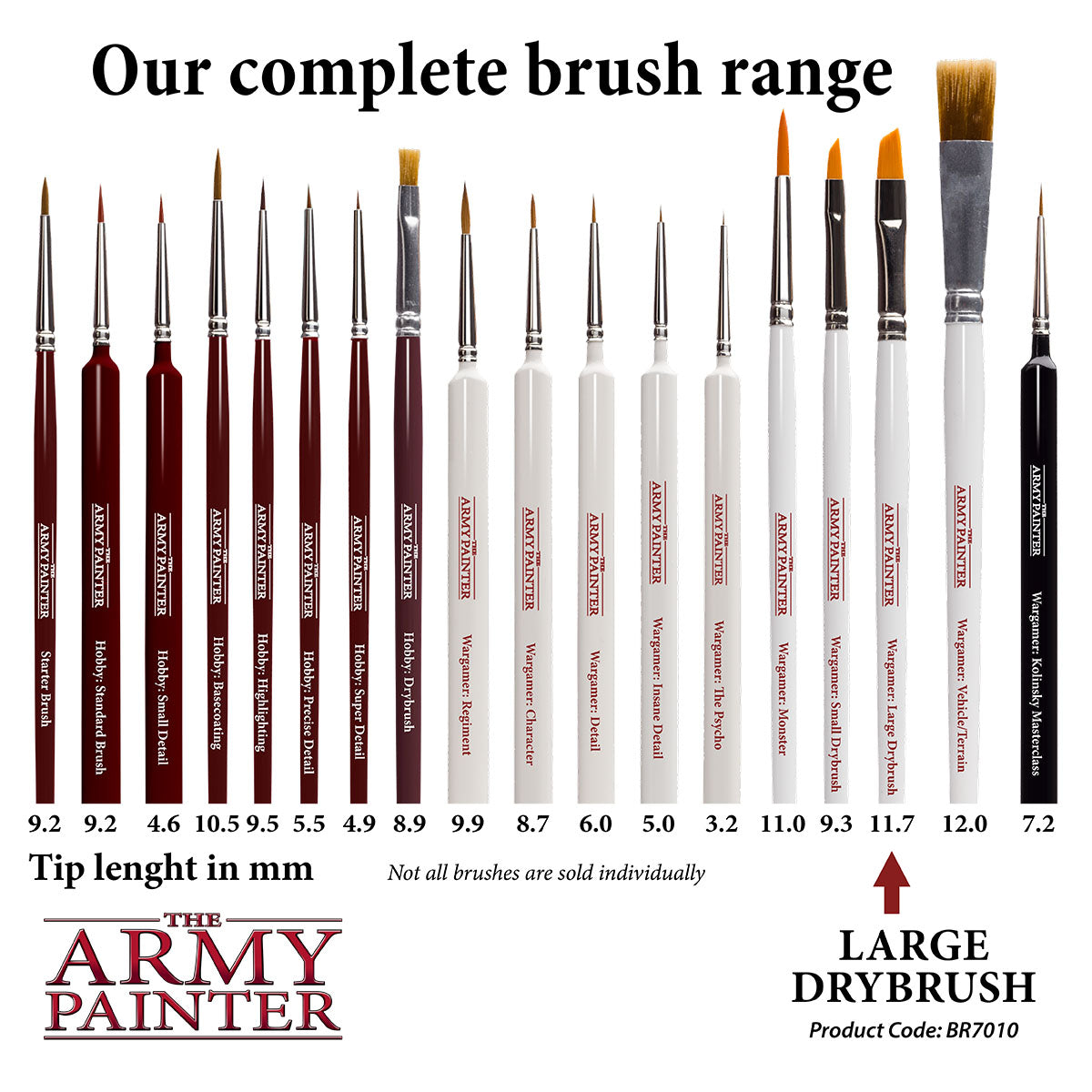 TAP - Wargamer Brush: Large Drybrush - official product image 4