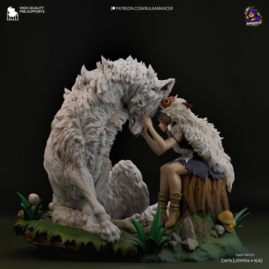 San Princess Mononoke Figure - Alternate view 2