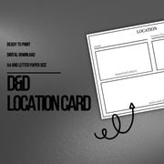 Location Card - digital download preview