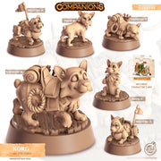Corgi Dog Animal Companion Miniature - resin tabletop miniature front view
