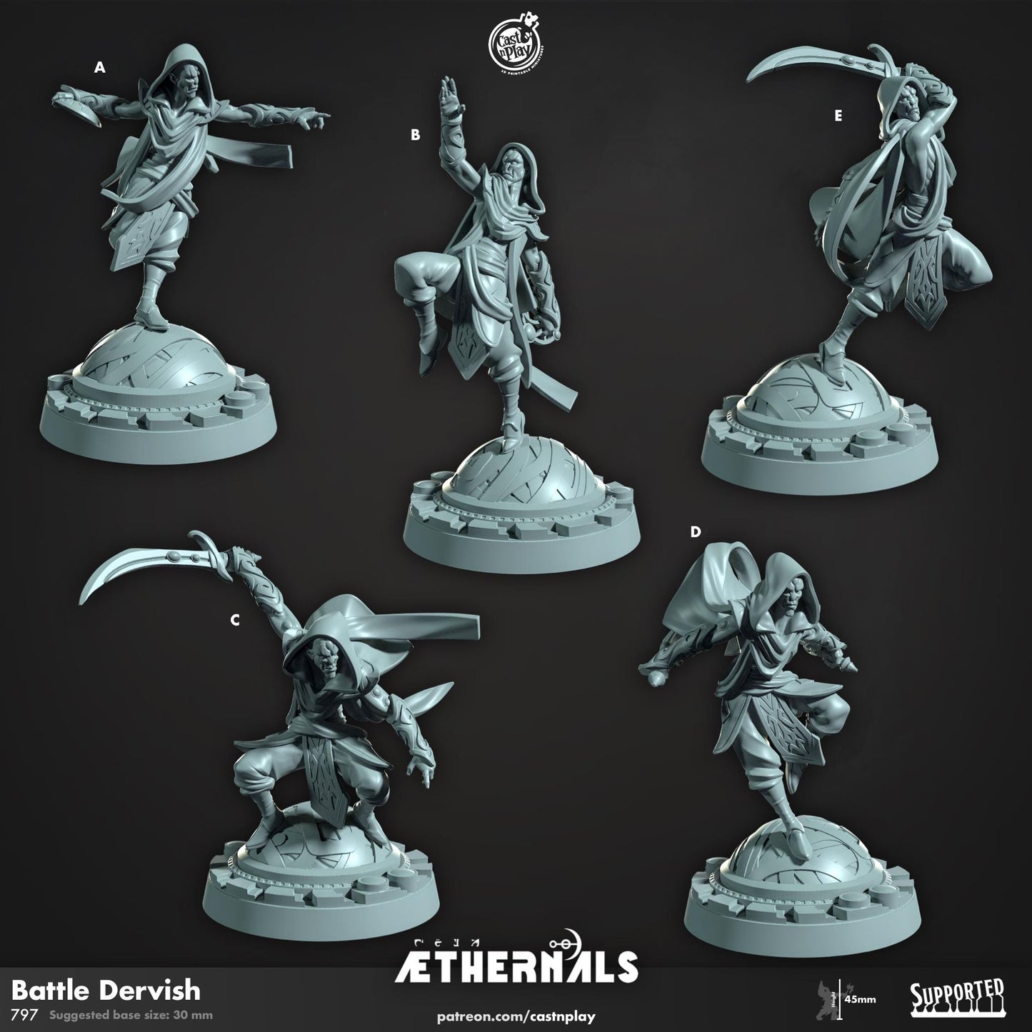 Half Orc Rogue Miniature