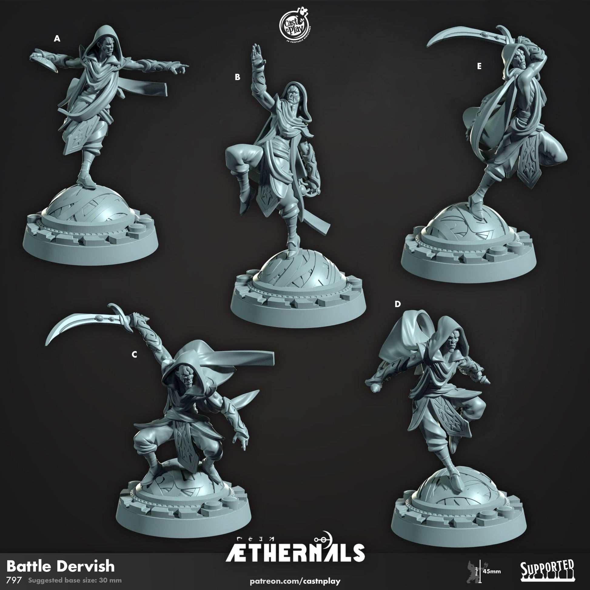 Half Orc Rogue Miniature