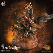 Fallen Angel Miniature - resin tabletop miniature front view