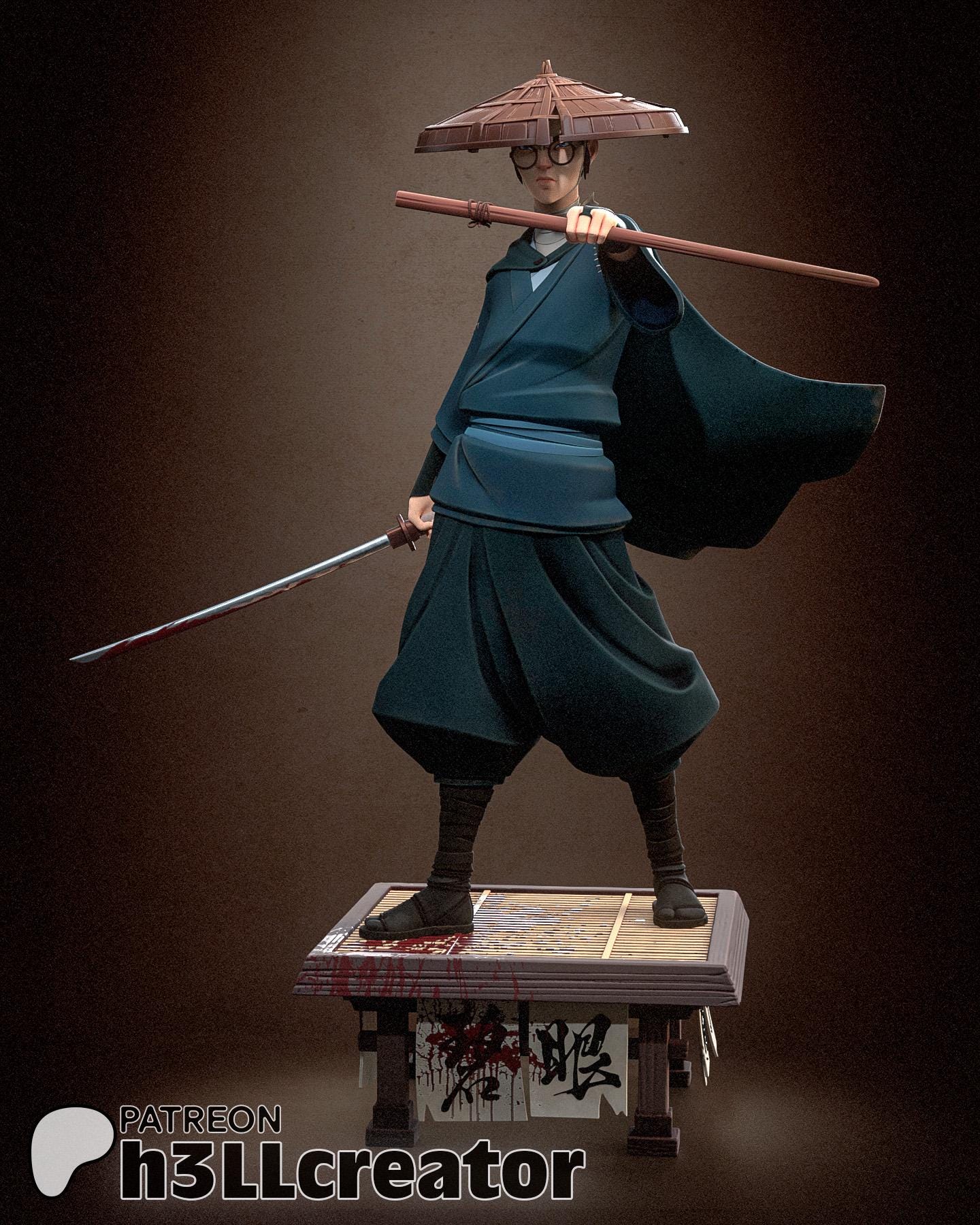 Mizu Blue Eye Samurai Figure