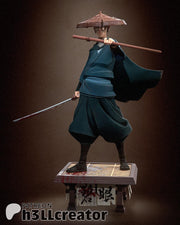 Mizu Blue Eye Samurai Figure - resin tabletop miniature front view