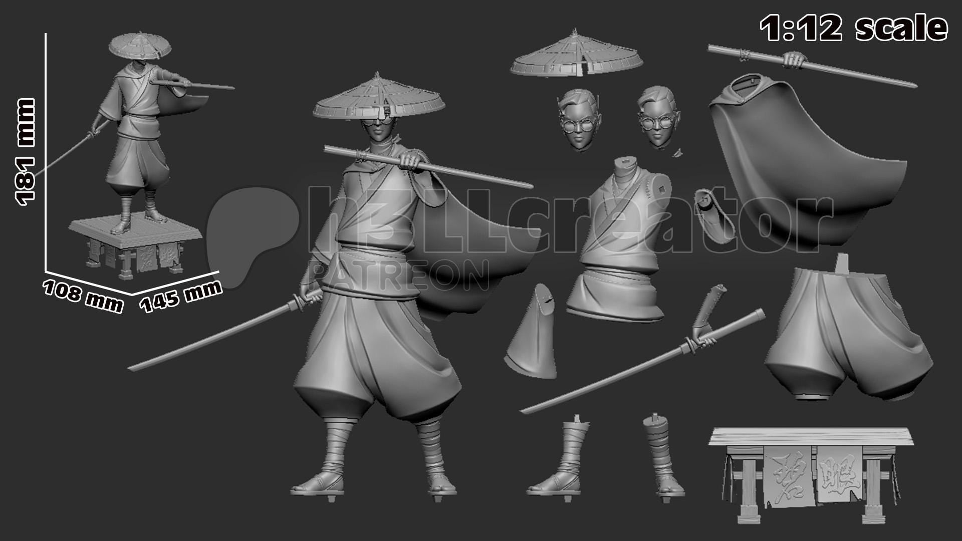 Mizu Blue Eye Samurai Figure - Alternate view 8