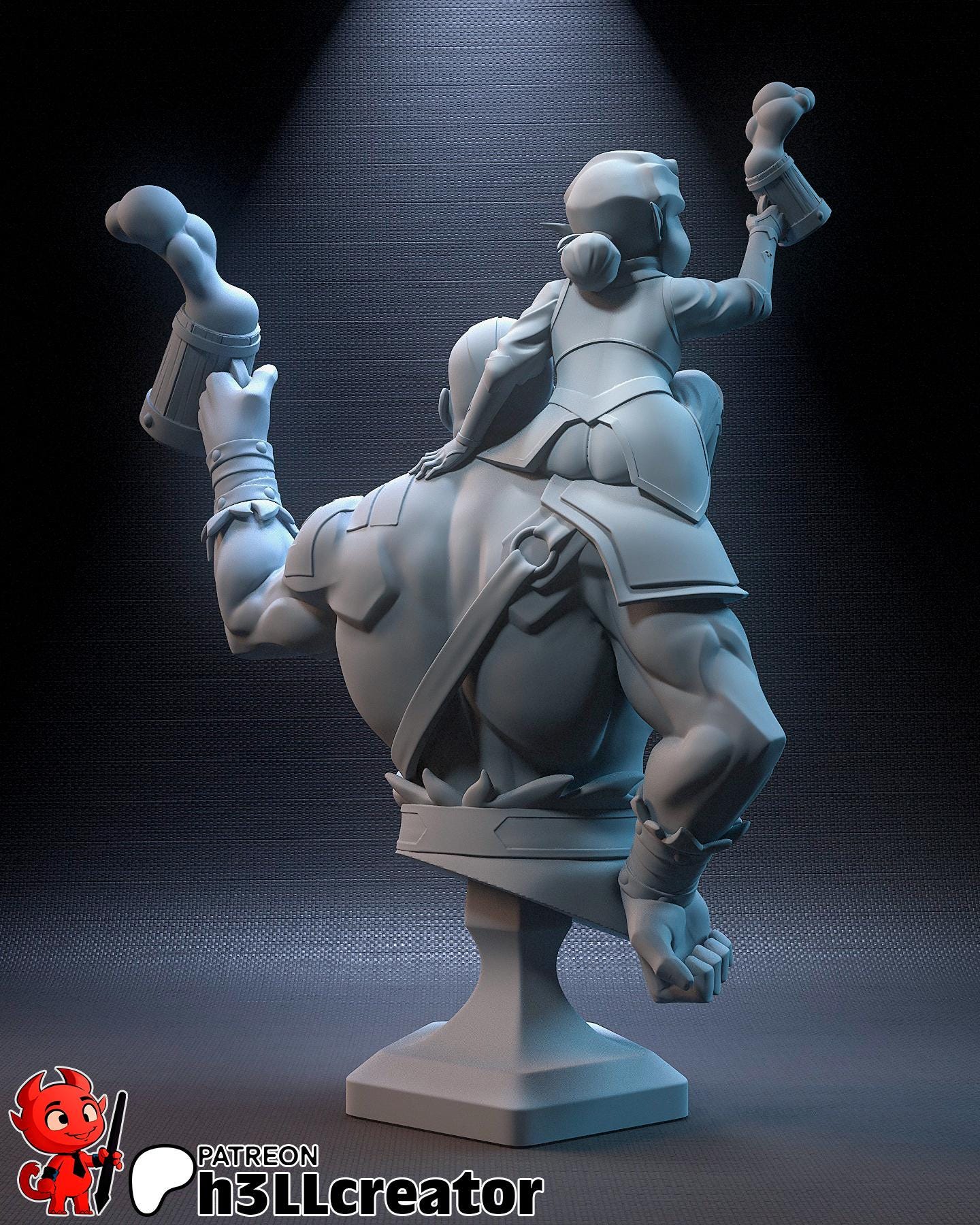Grog and Pike The Legend of Vox Machina Bust - Alternate view 2