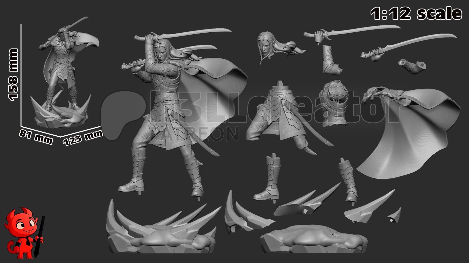 Drizzt Do'Urden Figure - Alternate view 8